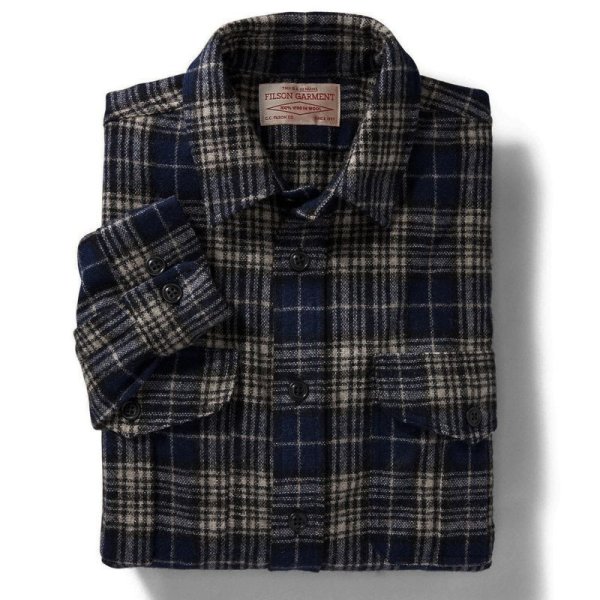 フィルソン ノースウエスト ウールシャツ（ダークブループラッド）/Filson Northwest Wool Shirt 長袖シャツ