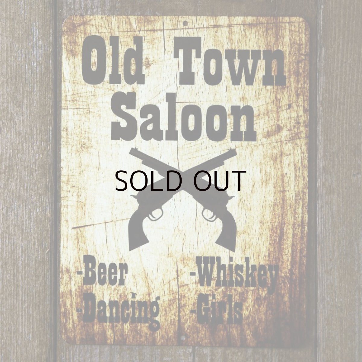 画像1: オールド タウン サルーン メタルサイン/Metal Sign Old Town Saloon (1)