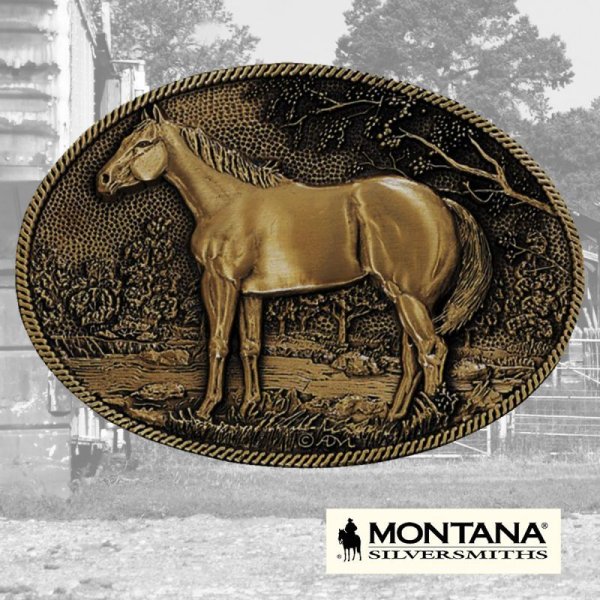 モンタナシルバースミス ベルト バックル スタンディングホース/Montana Silversmiths Belt Buckle ウエスタンベルト・ バックル