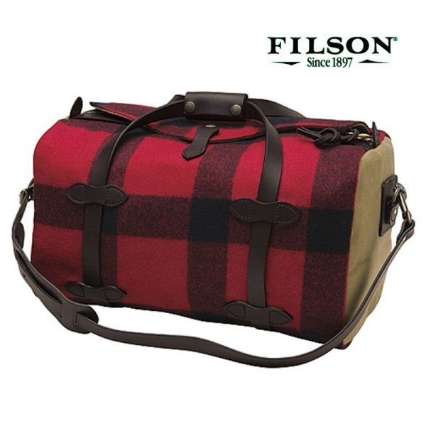 フィルソン マッキーノ スモールダッフル（レッド×ブラック）/Filson Mackinaw Small Duffle Bag(Red×Black)  バッグ・ポーチ・小物ケース・キーパー