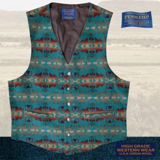 ペンドルトン U.S.A ヴァ－ジン ウール ベスト（チャコール・ブルー）/Pendleton U.S.A Virgin Wool Vest  Pinetop(Charcoal/Blue) ベスト