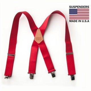 フィルソン タブ サスペンダー（レッド）/Filson Tab Suspenders(Red 
