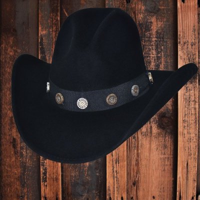 画像1: ブルハイド カウボーイハット ショットガン（ブラック）/Bullhide Cowboy Hat Shotgun(Black)