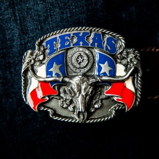 テキサス ベルト バックル/Buckle Texas Steerhead THE STATE OF TEXAS 