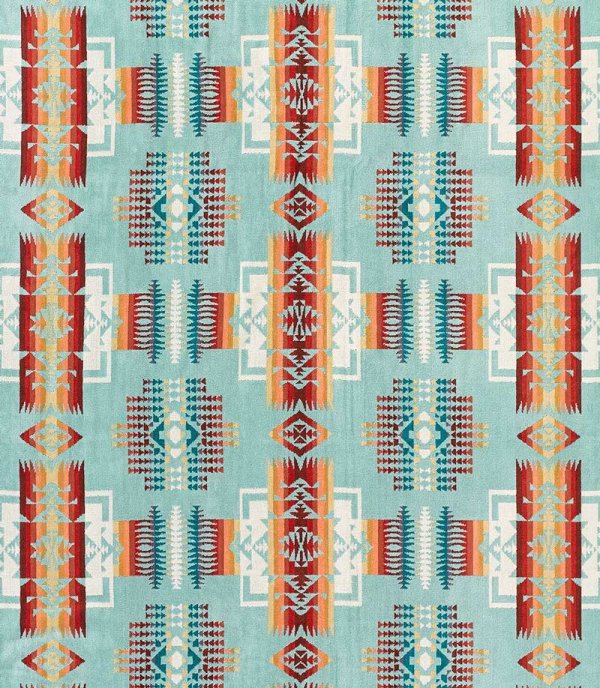 PENDLETON ペンドルトン ジャガードバスタオル（チーフジョセフ アクア）/Pendleton Chief Joseph Spa Towel( Aqua) ブランケットホーム