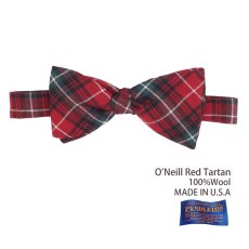 画像1: ペンドルトン アメリカ製 ウール ボウタイ 蝶ネクタイ（オニール レッド タータン）/Pendleton Bow Tie O'Neill Red Tartan (1)