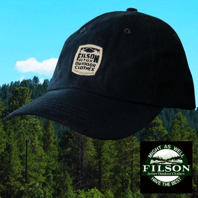 画像1: フィルソン キャップ FILSON BETTER OUTDOOR CLOTHES（ネイビー）/Filson Baseball Cap(Navy)