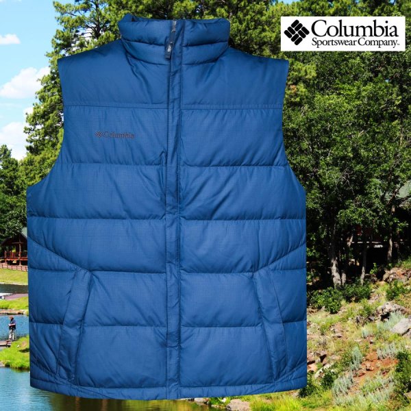 コロンビア ダウン ベスト（カーボンブルー）M/Columbia Down Vest