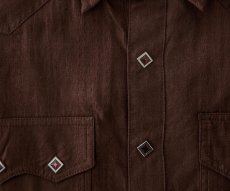 画像3: スカリー ウエスタン シャツ（長袖/コーヒー）M（身幅57cm）【訳あり商品-SDGs】/Scully Long Sleeve Western Shirt Java(Men's) (3)