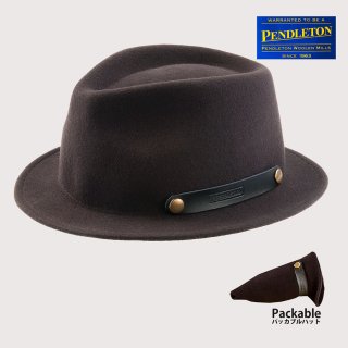 ペンドルトン クラシック フェドラ ハット（ダークグレー）L/Pendleton Classic Fedora Hat Dark Grey ウールハット ・レザーハット・コットンハット