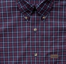 画像2: ペンドルトン 半袖 コットン シャツ（ネイビー・ワイン・ホワイト）/Pendleton Shortsleeve Shirt(Navy/Wine/White) (2)