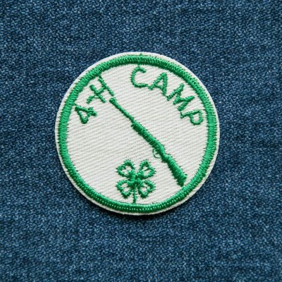 画像1: 刺繍 ワッペン アメリカ 4-H キャンプ /Patch 4-H Camp