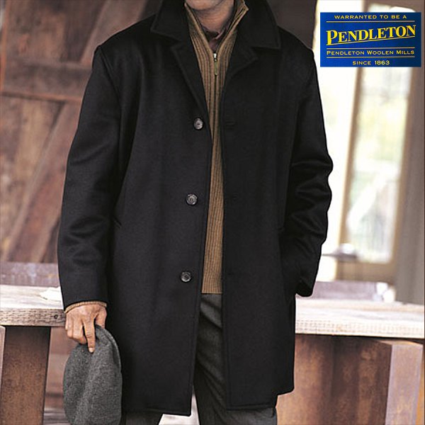 ペンドルトン バージンウール カシミア コート（ブラック）M/Pendleton Wool Cashmere Coat(Black) アウターウェア