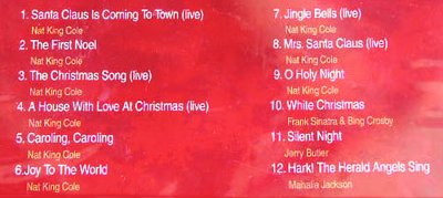 画像2: クリスマス 音楽CD ナットキングコール&フレンド/ Audio CD Christmas With Nat King Cole & Friends