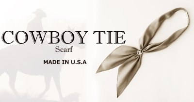 画像1: アメリカンカウボーイタイ ウエスタン ネックスカーフ（ラスト）/Cowboy Tie/Western Neck Scarf(Rust)