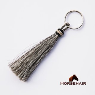 馬の毛 ホースヘアー タッセル キーホルダー（ブラウン）/Horse Hair Tassel Keychain キーホルダー・キーケース・ストラップ