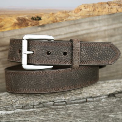 画像1: アリアット ウエスタン ワーク レザーベルト（ブラウン）/Ariat Western Work Leather Belt(Brown)