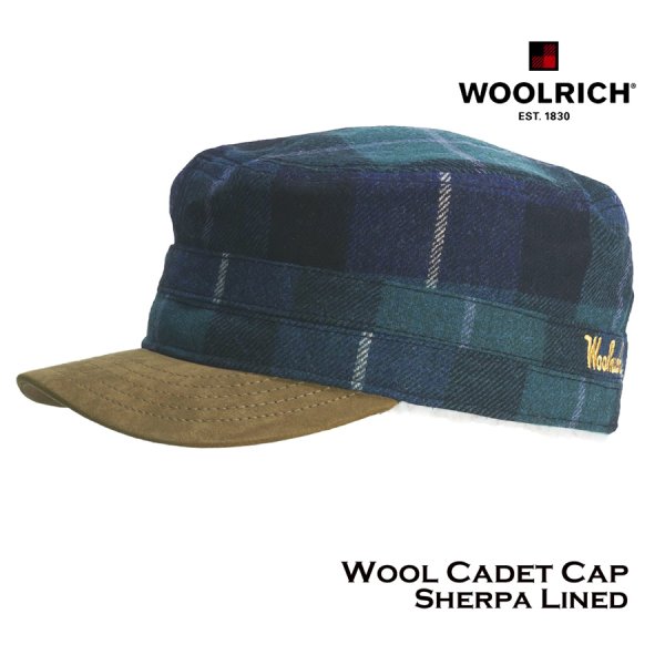 ウールリッチ シェルパラインド ウール カデット キャップ（ネイビー）/Woolrich Cadet Cap(Navy) キャップ