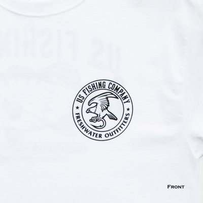 画像3: アメリカン フィッシング 星条旗 半袖 Tシャツ（ホワイト）M/U.S. Fishing Short Sleeve T-shirt(White)