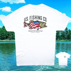 画像4: アメリカン フィッシング 星条旗 半袖 Tシャツ（ホワイト）M/U.S. Fishing Short Sleeve T-shirt(White) (4)