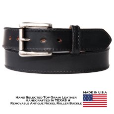 画像1: ノコナ ウエスタン レザーベルト（4.3mm・ブラック）/Nocona 1 1/2" Genuine Leather Belt(Black) (1)