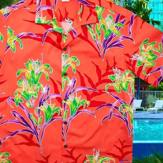 アロハシャツ ハワイ ワイキキ ビーチ・ノースショア サーフィン（ブルー）L/Aloha Shirt Hawaii 半袖シャツ・Tシャツ