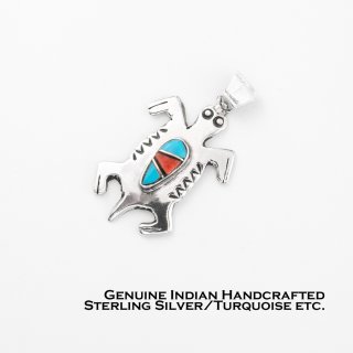 リザード トカゲ インディアンジュエリー アメリカ 先住民族 ナバホ族 スターリングシルバー ブローチ/Native American Navajo  Sterling Silver Lizard Brooch ペンダント・ネックレス・ブローチ・ターコイズ石・ジュエリーパーツ