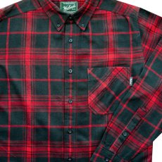 画像2: ウールリッチ フランネル シャツ レッド・グリーン（長袖）/Woolrich Long Sleeve Flannel Shirt(Red/Green) (2)