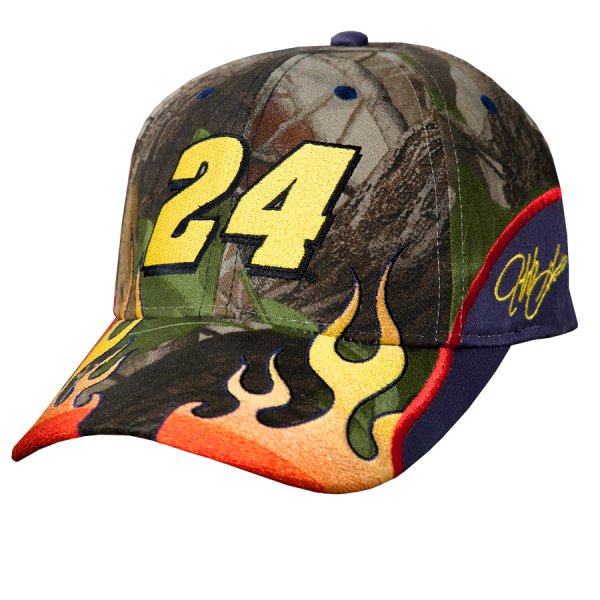 ナスカー 24 ジェフゴードン 刺繍キャップ（リアルツリー ハードウッドカモ）/NASCAR National Association for Stock  Car Auto Racing 24 Jeff Gordon Baseball Cap(Realtree Hard Wood Camo) キャップ