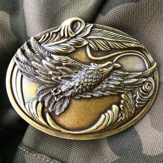 保安官 バッジ アメリカ ウエスタン シェリフ バッジ 5.9cmxH6.7cm（アンティークゴールド）/Sheriff Badge(Gold)  ピンバッジ・ワッペン・ステッカー・マグネット