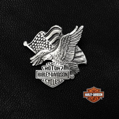 ハーレーダビッドソン ピンバッジ ピンズ 星条旗 アメリカンイーグル/Harley Davidson U.S.Flag&American Eagle  Pins