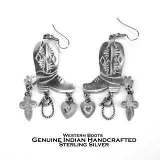 インディアンジュエリー ナバホ族 フェザー ピアス/Native American Navajo Sterling Silver Feather  Earrings ピアス・イヤリング・バレッタ・ヘアーゴム・カチューシャ
