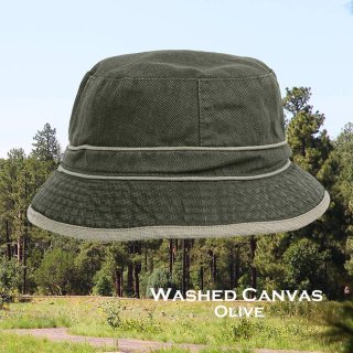 ドーフマン パシフィック ウォッシュド コットン キャンバス バケット ハット（オリーブ）/DPC Dorfman Pacific Washed  Canvas Bucket Hat(Olive) ウールハット・レザーハット・コットンハット