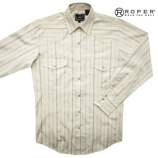 ローパー オールドウエスト 刺繍 ウエスタン シャツ（長袖/ブラック・シルバー）/Roper Old West Long Sleeve  Embroidered Western Shirt(Black/Silver) 長袖シャツ