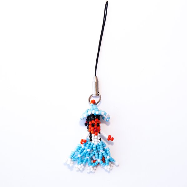 ハンドメイド ビーズ アクセサリー ストラップ ドール/Beaded Strap Doll キーホルダー・キーケース・ストラップ