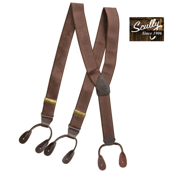 スカリー サスペンダー（ブラウン）/Scully Suspenders(Brown) パンツ・ソックス・サスペンダー