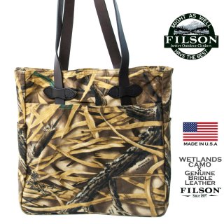 フィルソン トートバッグ（ファスナー付き/オッターグリーン）/Filson Tote Bag with Zipper(Otter Green) バッグ ・ポーチ・小物ケース・キーパー