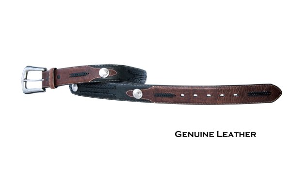 レジストル インディアン コンチョ ウエスタン ベルト（ブラック・ブラウン）38/ Resistol Western Belt(Black/Brown)  ウエスタンベルト・バックル