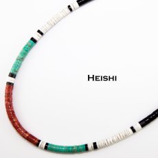 画像2: サントドミンゴ族 ヒシ ビーズ ネックレス ネイティブアメリカン ケワプエブロ 46cm/Native American Santo Domingo Kewa Pueblo Heishi Necklace (2)