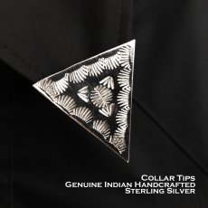 画像1: カラーチップ ネイティブアメリカン ナバホ族作 925 スターリングシルバー 製/Native American Navajo Sterling Silver Collar Tips (1)