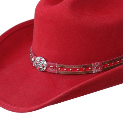 画像2: ブルハイド ウール ウエスタン カウボーイ ハット アクティベイテッド（レッド）/Bullhide Cowboy Hat Activated(Red)