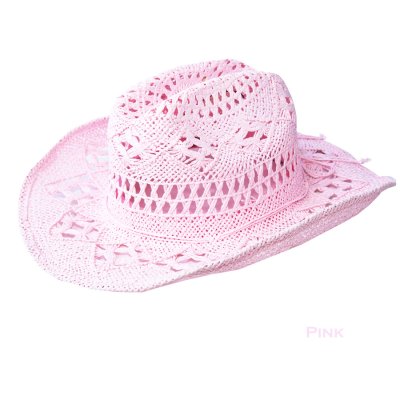 画像2: ブルハイド シェイパブルブリム ウエスタン ストロー ハット S/M（タン/ピンク）/Bullhide Shapeable Brim Straw Hat(Tan/Pink)