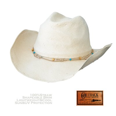 画像1: アウトバック トレーディング ストロー  ハット（ナチュラル）S/M/Outback Trading Company Straw Hat (Natural)