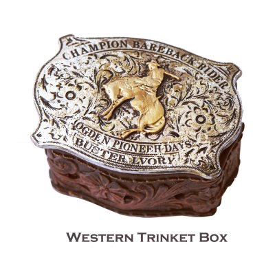 画像1: ウエスタン トリンケット ボックス 小物入れ/Western Trinket Box