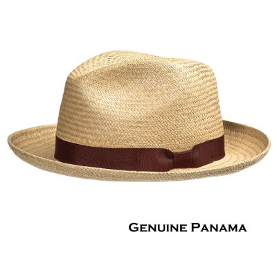 画像1: ピーターグリム パナマ ストローフェドラ ハット（ナチュラル）/Peter Grimm Panama Fedora Hat(Natural)