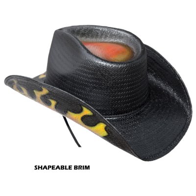 画像3: ファイヤースターウエスタン ストロー カウボーイ ハット（ブラック）/Bullhide Straw Cowboy Hat(Black)