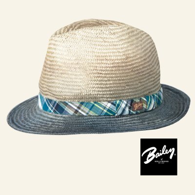 画像1: ベイリー ストロー フェドラ ハット（ブルー）/Bailey of Hollywood Straw Fedora Hat