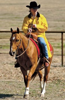 画像2: サドルスリッカー・乗馬用レインコート（イエロー）/M&F Western Products Double S Saddle Slicker(Yellow) (2)