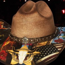 画像2: ブルハイド ウェスタン ストローハット（アイニードアドリンク）/BULLHIDE Western Straw Hat I need a drink(Pecan) (2)