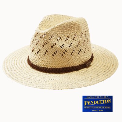 画像1: ペンドルトン パナマ ストローハット（ナチュラル）/Pendleton Panama Straw Hat(Natural)